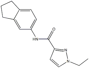 N-(2,3-dihydro-1H-inden-5-yl)-1-ethyl-1H-pyrazole-3-carboxamide Structure