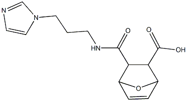 3-({[3-(1H-imidazol-1-yl)propyl]amino}carbonyl)-7-oxabicyclo[2.2.1]hept-5-ene-2-carboxylic acid 구조식 이미지