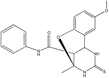 (9S)-4-methoxy-9-methyl-N-phenyl-11-thioxo-8-oxa-10,12-diazatricyclo[7.3.1.0~2,7~]trideca-2,4,6-triene-13-carboxamide 구조식 이미지