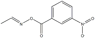 acetaldehyde O-{3-nitrobenzoyl}oxime Structure