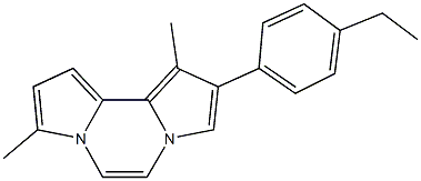 2-(4-ethylphenyl)-1,8-dimethyldipyrrolo[1,2-a:2,1-c]pyrazine 구조식 이미지