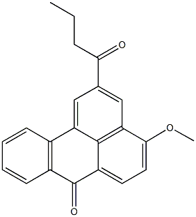 2-butyryl-4-methoxy-7H-benzo[de]anthracen-7-one Structure