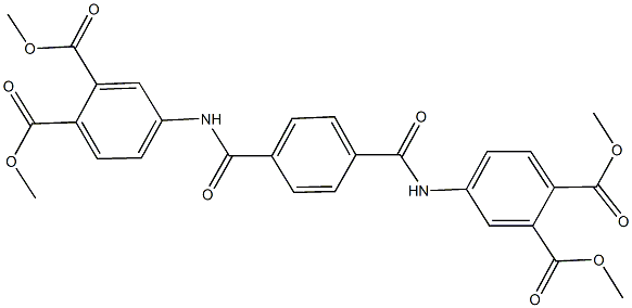 dimethyl 4-[(4-{[3,4-bis(methoxycarbonyl)anilino]carbonyl}benzoyl)amino]phthalate Structure