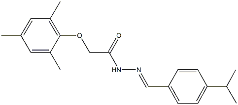 N'-(4-isopropylbenzylidene)-2-(mesityloxy)acetohydrazide Structure