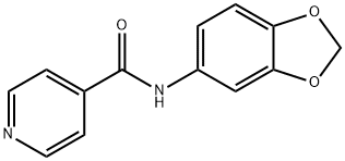 N-(1,3-benzodioxol-5-yl)isonicotinamide 구조식 이미지