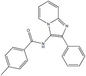 4-methyl-N-(2-phenylimidazo[1,2-a]pyridin-3-yl)benzamide Structure