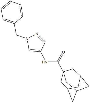 N-(1-benzyl-1H-pyrazol-4-yl)-1-adamantanecarboxamide Structure