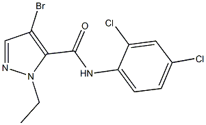 4-bromo-N-(2,4-dichlorophenyl)-1-ethyl-1H-pyrazole-5-carboxamide Structure