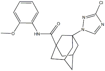 3-(3-chloro-1H-1,2,4-triazol-1-yl)-N-(2-methoxyphenyl)-1-adamantanecarboxamide Structure