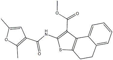 methyl 2-[(2,5-dimethyl-3-furoyl)amino]-4,5-dihydronaphtho[2,1-b]thiophene-1-carboxylate Structure