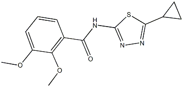 N-(5-cyclopropyl-1,3,4-thiadiazol-2-yl)-2,3-dimethoxybenzamide Structure