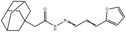 2-(1-adamantyl)-N'-[3-(2-furyl)-2-propenylidene]acetohydrazide Structure