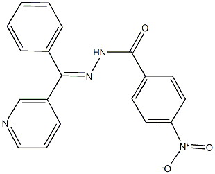 4-nitro-N'-[phenyl(3-pyridinyl)methylene]benzohydrazide 구조식 이미지