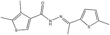 4,5-dimethyl-N'-[1-(5-methyl-2-thienyl)ethylidene]-3-thiophenecarbohydrazide Structure