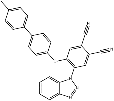 4-(1H-1,2,3-benzotriazol-1-yl)-5-[(4'-methyl[1,1'-biphenyl]-4-yl)oxy]phthalonitrile 구조식 이미지