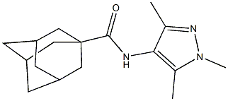 N-(1,3,5-trimethyl-1H-pyrazol-4-yl)-1-adamantanecarboxamide Structure