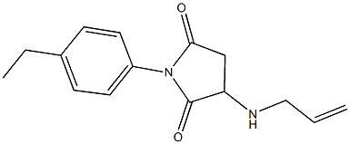 3-(allylamino)-1-(4-ethylphenyl)-2,5-pyrrolidinedione 구조식 이미지