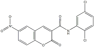 N-(2,5-dichlorophenyl)-6-nitro-2-oxo-2H-chromene-3-carboxamide 구조식 이미지