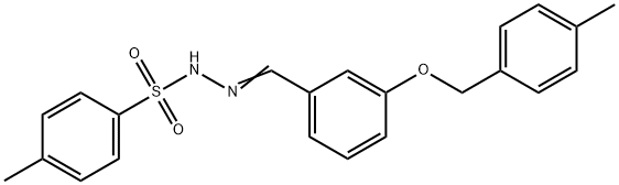 4-methyl-N'-{3-[(4-methylbenzyl)oxy]benzylidene}benzenesulfonohydrazide 구조식 이미지