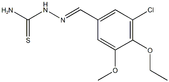 3-chloro-4-ethoxy-5-methoxybenzaldehyde thiosemicarbazone Structure
