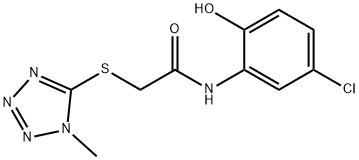 N-(5-chloro-2-hydroxyphenyl)-2-[(1-methyl-1H-tetraazol-5-yl)sulfanyl]acetamide 구조식 이미지