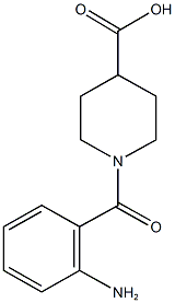 1-(2-aminobenzoyl)-4-piperidinecarboxylic acid 구조식 이미지