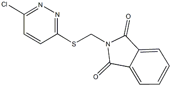 2-{[(6-chloro-3-pyridazinyl)sulfanyl]methyl}-1H-isoindole-1,3(2H)-dione Structure