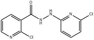 2-chloro-N'-(6-chloro-2-pyridinyl)nicotinohydrazide Structure