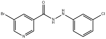 5-bromo-N'-(3-chlorophenyl)nicotinohydrazide Structure