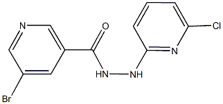 5-bromo-N'-(6-chloro-2-pyridinyl)nicotinohydrazide 구조식 이미지