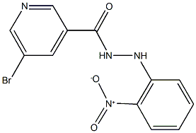 5-bromo-N'-{2-nitrophenyl}nicotinohydrazide 구조식 이미지