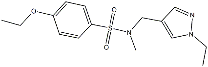 4-ethoxy-N-[(1-ethyl-1H-pyrazol-4-yl)methyl]-N-methylbenzenesulfonamide 구조식 이미지