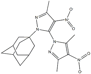 1-(1-adamantyl)-3,3',5'-trimethyl-5,1'-bis(4-nitro-1H-pyrazole) 구조식 이미지