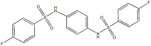 4-fluoro-N-(4-{[(4-fluorophenyl)sulfonyl]amino}phenyl)benzenesulfonamide 구조식 이미지