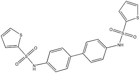 N-{4'-[(2-thienylsulfonyl)amino][1,1'-biphenyl]-4-yl}-2-thiophenesulfonamide Structure