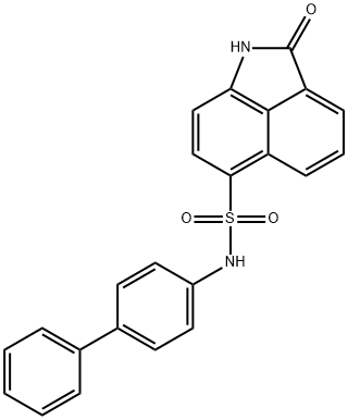 N-[1,1'-biphenyl]-4-yl-2-oxo-1,2-dihydrobenzo[cd]indole-6-sulfonamide Structure
