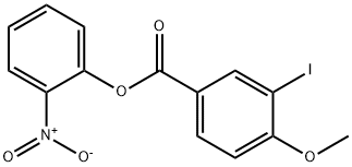 2-nitrophenyl 3-iodo-4-methoxybenzoate 구조식 이미지