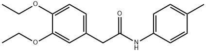 2-(3,4-diethoxyphenyl)-N-(4-methylphenyl)acetamide 구조식 이미지