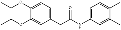 2-(3,4-diethoxyphenyl)-N-(3,4-dimethylphenyl)acetamide 구조식 이미지