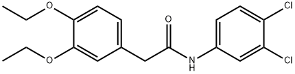 N-(3,4-dichlorophenyl)-2-(3,4-diethoxyphenyl)acetamide 구조식 이미지