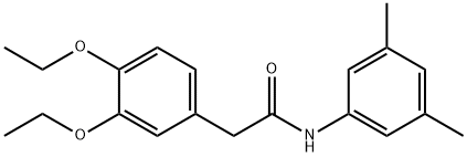 2-(3,4-diethoxyphenyl)-N-(3,5-dimethylphenyl)acetamide 구조식 이미지