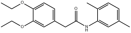 2-(3,4-diethoxyphenyl)-N-(2,5-dimethylphenyl)acetamide 구조식 이미지