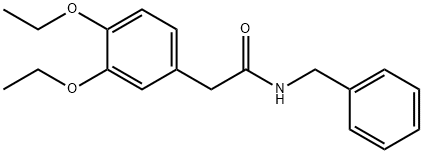 N-benzyl-2-(3,4-diethoxyphenyl)acetamide 구조식 이미지