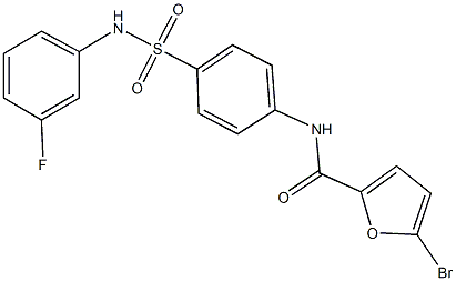 5-bromo-N-{4-[(3-fluoroanilino)sulfonyl]phenyl}-2-furamide Structure