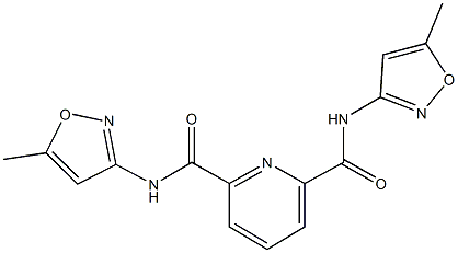 N~2~,N~6~-bis(5-methyl-3-isoxazolyl)-2,6-pyridinedicarboxamide Structure