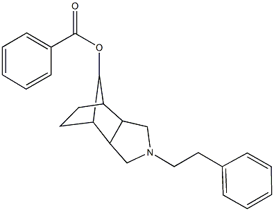 4-(2-phenylethyl)-4-azatricyclo[5.2.1.0~2,6~]dec-10-yl benzoate 구조식 이미지