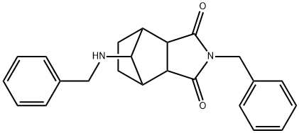 4-benzyl-10-(benzylamino)-4-azatricyclo[5.2.1.0~2,6~]decane-3,5-dione Structure