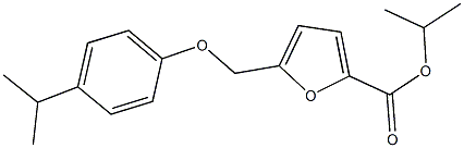 isopropyl 5-[(4-isopropylphenoxy)methyl]-2-furoate 구조식 이미지