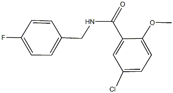5-chloro-N-(4-fluorobenzyl)-2-methoxybenzamide 구조식 이미지