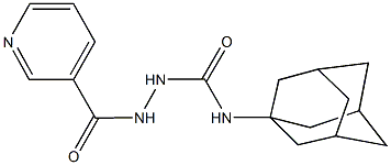 N-(1-adamantyl)-2-(3-pyridinylcarbonyl)hydrazinecarboxamide Structure
